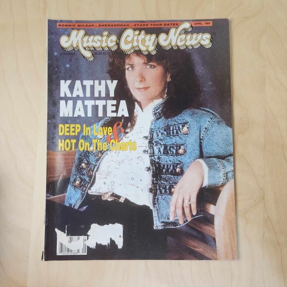 Vintage Music City News Magazine April 1989 Kathy Mattea Cover Country Music - Picture 1 of 5